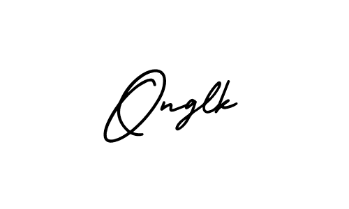 The best way (AmerikaSignatureDemo-Regular) to make a short signature is to pick only two or three words in your name. The name Onglk include a total of six letters. For converting this name. Onglk signature style 3 images and pictures png