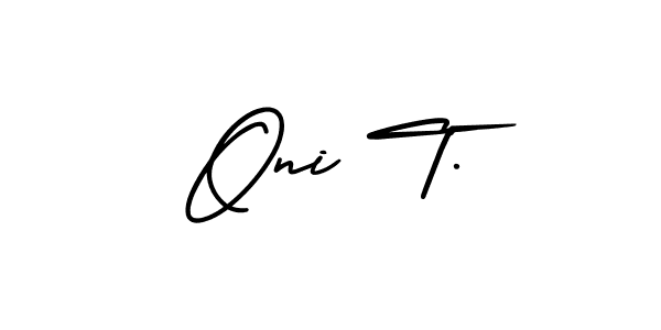 Check out images of Autograph of Oni T. name. Actor Oni T. Signature Style. AmerikaSignatureDemo-Regular is a professional sign style online. Oni T. signature style 3 images and pictures png