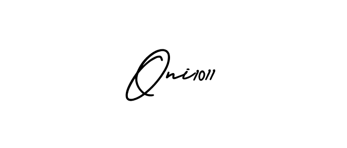 Design your own signature with our free online signature maker. With this signature software, you can create a handwritten (AmerikaSignatureDemo-Regular) signature for name Oni1011. Oni1011 signature style 3 images and pictures png