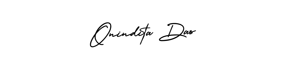 Onindita Das stylish signature style. Best Handwritten Sign (AmerikaSignatureDemo-Regular) for my name. Handwritten Signature Collection Ideas for my name Onindita Das. Onindita Das signature style 3 images and pictures png