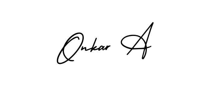 Also You can easily find your signature by using the search form. We will create Onkar A name handwritten signature images for you free of cost using AmerikaSignatureDemo-Regular sign style. Onkar A signature style 3 images and pictures png