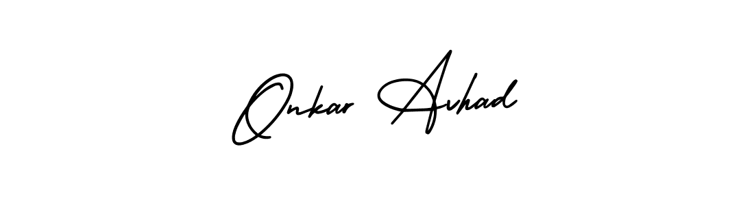 How to make Onkar Avhad signature? AmerikaSignatureDemo-Regular is a professional autograph style. Create handwritten signature for Onkar Avhad name. Onkar Avhad signature style 3 images and pictures png