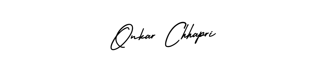 This is the best signature style for the Onkar Chhapri name. Also you like these signature font (AmerikaSignatureDemo-Regular). Mix name signature. Onkar Chhapri signature style 3 images and pictures png
