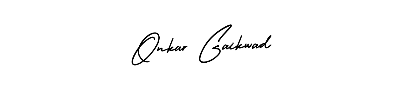 How to Draw Onkar Gaikwad signature style? AmerikaSignatureDemo-Regular is a latest design signature styles for name Onkar Gaikwad. Onkar Gaikwad signature style 3 images and pictures png