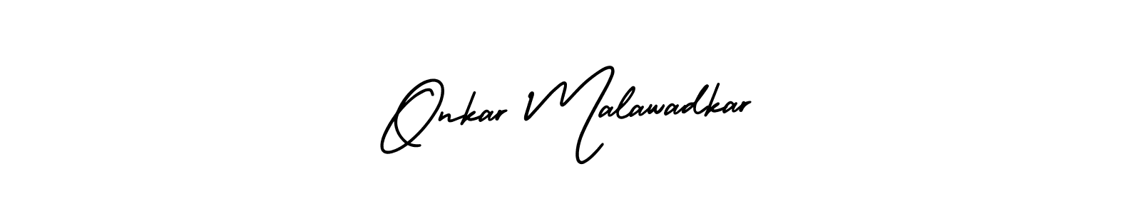 if you are searching for the best signature style for your name Onkar Malawadkar. so please give up your signature search. here we have designed multiple signature styles  using AmerikaSignatureDemo-Regular. Onkar Malawadkar signature style 3 images and pictures png