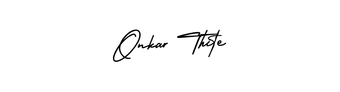 Make a beautiful signature design for name Onkar Thite. Use this online signature maker to create a handwritten signature for free. Onkar Thite signature style 3 images and pictures png