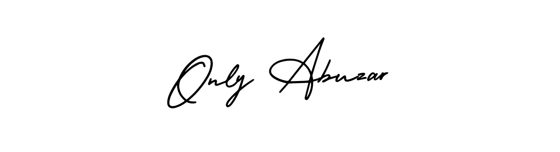 Also You can easily find your signature by using the search form. We will create Only Abuzar name handwritten signature images for you free of cost using AmerikaSignatureDemo-Regular sign style. Only Abuzar signature style 3 images and pictures png