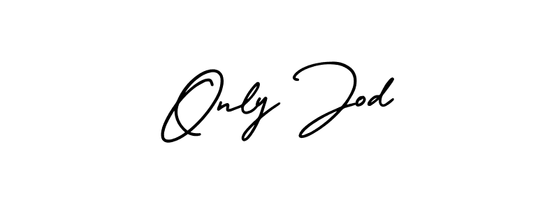 Design your own signature with our free online signature maker. With this signature software, you can create a handwritten (AmerikaSignatureDemo-Regular) signature for name Only Jod. Only Jod signature style 3 images and pictures png