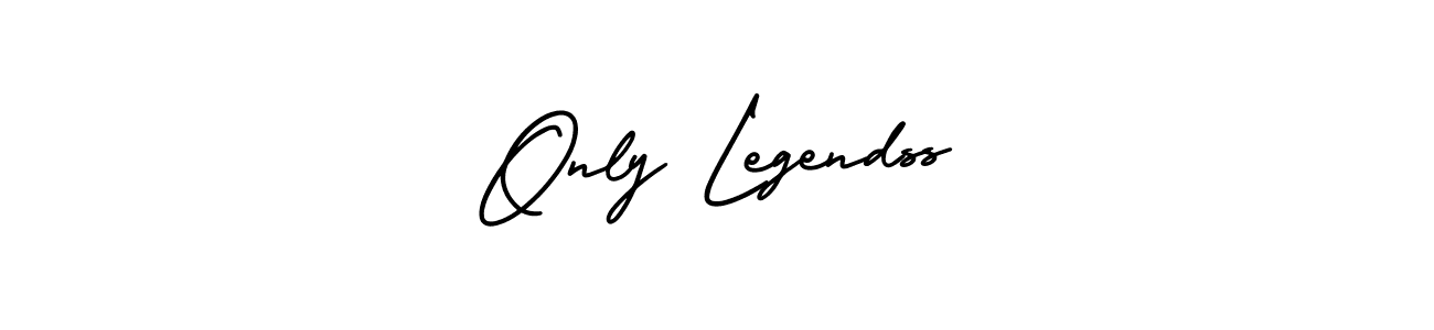 Use a signature maker to create a handwritten signature online. With this signature software, you can design (AmerikaSignatureDemo-Regular) your own signature for name Only Legendss. Only Legendss signature style 3 images and pictures png