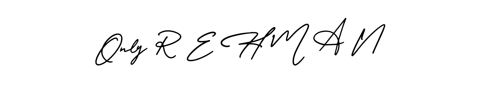 Here are the top 10 professional signature styles for the name Only R E H M A N. These are the best autograph styles you can use for your name. Only R E H M A N signature style 3 images and pictures png