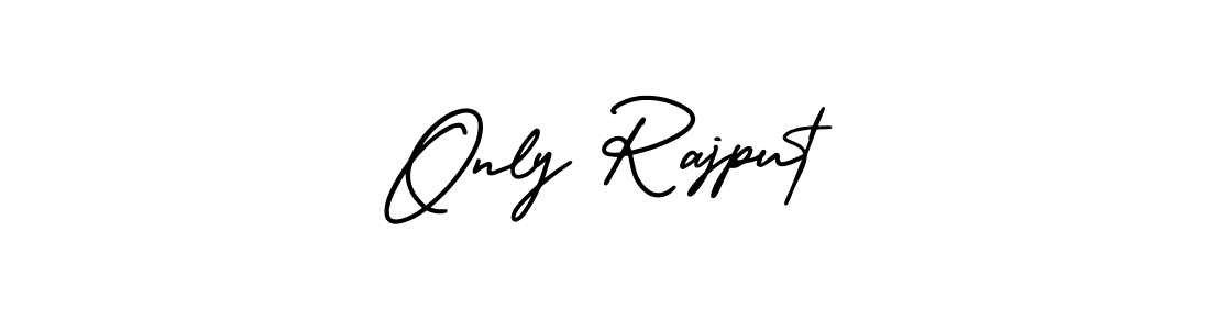 The best way (AmerikaSignatureDemo-Regular) to make a short signature is to pick only two or three words in your name. The name Only Rajput include a total of six letters. For converting this name. Only Rajput signature style 3 images and pictures png