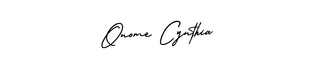 How to Draw Onome Cynthia signature style? AmerikaSignatureDemo-Regular is a latest design signature styles for name Onome Cynthia. Onome Cynthia signature style 3 images and pictures png
