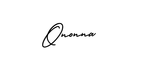 It looks lik you need a new signature style for name Ononna. Design unique handwritten (AmerikaSignatureDemo-Regular) signature with our free signature maker in just a few clicks. Ononna signature style 3 images and pictures png
