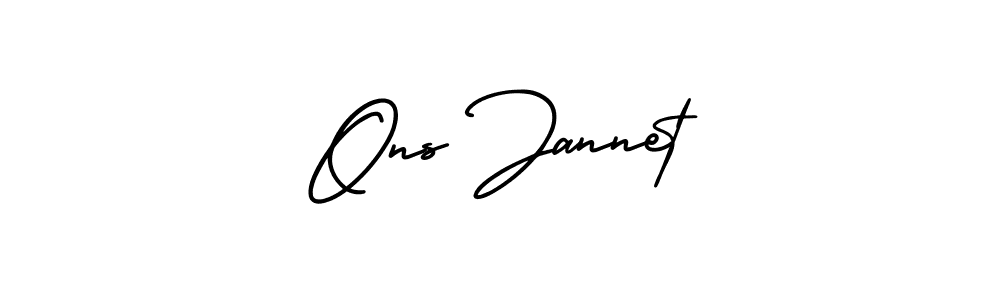 Check out images of Autograph of Ons Jannet name. Actor Ons Jannet Signature Style. AmerikaSignatureDemo-Regular is a professional sign style online. Ons Jannet signature style 3 images and pictures png