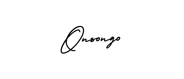 AmerikaSignatureDemo-Regular is a professional signature style that is perfect for those who want to add a touch of class to their signature. It is also a great choice for those who want to make their signature more unique. Get Onsongo name to fancy signature for free. Onsongo signature style 3 images and pictures png