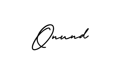 This is the best signature style for the Onund name. Also you like these signature font (AmerikaSignatureDemo-Regular). Mix name signature. Onund signature style 3 images and pictures png