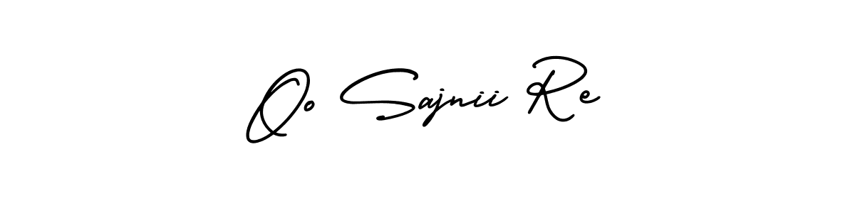 Create a beautiful signature design for name Oo Sajnii Re. With this signature (AmerikaSignatureDemo-Regular) fonts, you can make a handwritten signature for free. Oo Sajnii Re signature style 3 images and pictures png