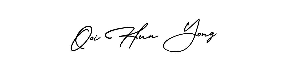 Make a short Ooi Hun Yong signature style. Manage your documents anywhere anytime using AmerikaSignatureDemo-Regular. Create and add eSignatures, submit forms, share and send files easily. Ooi Hun Yong signature style 3 images and pictures png