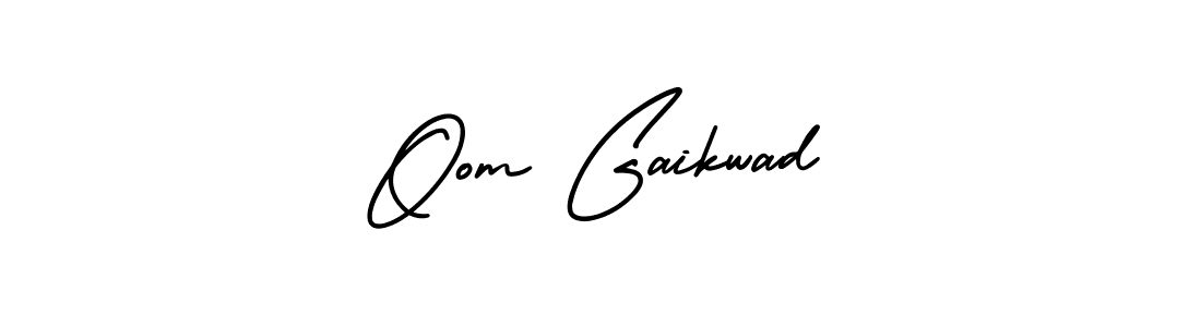 Oom Gaikwad stylish signature style. Best Handwritten Sign (AmerikaSignatureDemo-Regular) for my name. Handwritten Signature Collection Ideas for my name Oom Gaikwad. Oom Gaikwad signature style 3 images and pictures png