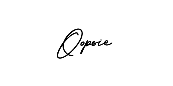 Make a beautiful signature design for name Oopsie. Use this online signature maker to create a handwritten signature for free. Oopsie signature style 3 images and pictures png