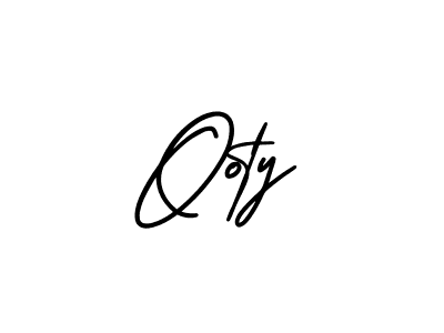 How to make Ooty name signature. Use AmerikaSignatureDemo-Regular style for creating short signs online. This is the latest handwritten sign. Ooty signature style 3 images and pictures png