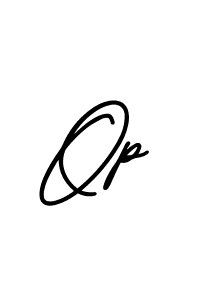 Design your own signature with our free online signature maker. With this signature software, you can create a handwritten (AmerikaSignatureDemo-Regular) signature for name Op. Op signature style 3 images and pictures png