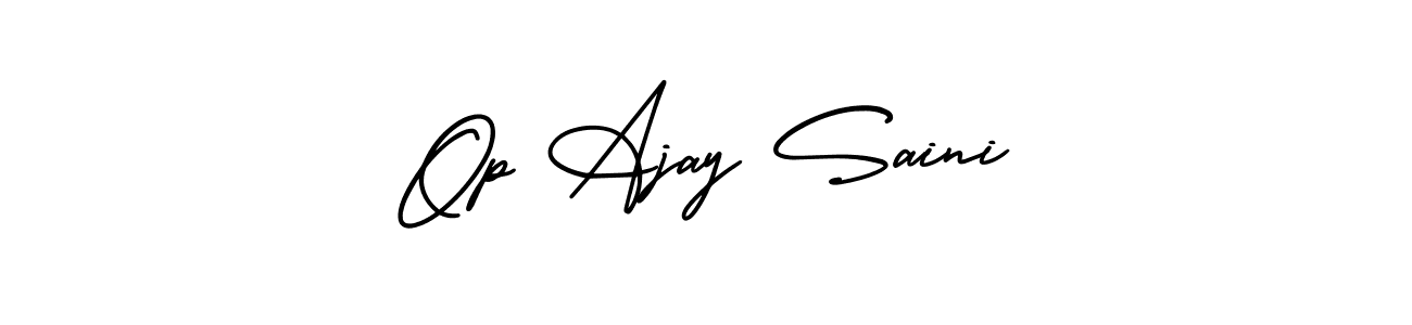 Create a beautiful signature design for name Op Ajay Saini. With this signature (AmerikaSignatureDemo-Regular) fonts, you can make a handwritten signature for free. Op Ajay Saini signature style 3 images and pictures png