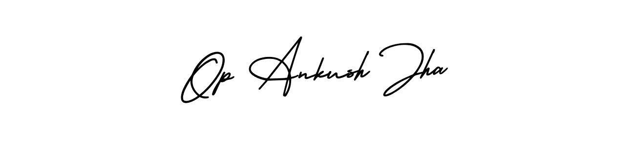 Also we have Op Ankush Jha name is the best signature style. Create professional handwritten signature collection using AmerikaSignatureDemo-Regular autograph style. Op Ankush Jha signature style 3 images and pictures png