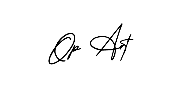 How to make Op Art name signature. Use AmerikaSignatureDemo-Regular style for creating short signs online. This is the latest handwritten sign. Op Art signature style 3 images and pictures png