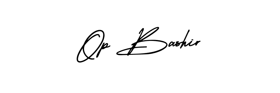 Also we have Op Bashir name is the best signature style. Create professional handwritten signature collection using AmerikaSignatureDemo-Regular autograph style. Op Bashir signature style 3 images and pictures png