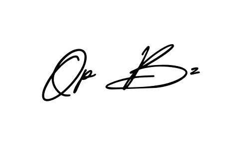 Op Bz stylish signature style. Best Handwritten Sign (AmerikaSignatureDemo-Regular) for my name. Handwritten Signature Collection Ideas for my name Op Bz. Op Bz signature style 3 images and pictures png