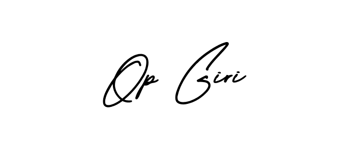 Create a beautiful signature design for name Op Giri. With this signature (AmerikaSignatureDemo-Regular) fonts, you can make a handwritten signature for free. Op Giri signature style 3 images and pictures png