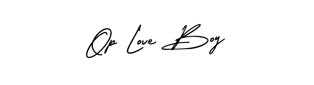 Make a beautiful signature design for name Op Love Boy. With this signature (AmerikaSignatureDemo-Regular) style, you can create a handwritten signature for free. Op Love Boy signature style 3 images and pictures png
