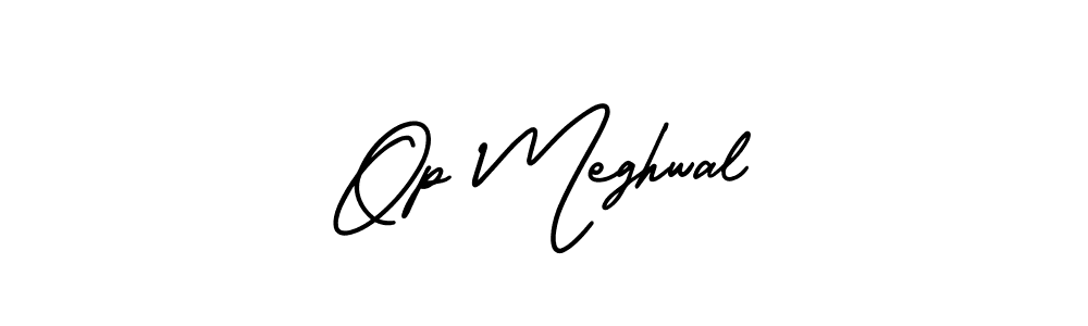 It looks lik you need a new signature style for name Op Meghwal. Design unique handwritten (AmerikaSignatureDemo-Regular) signature with our free signature maker in just a few clicks. Op Meghwal signature style 3 images and pictures png