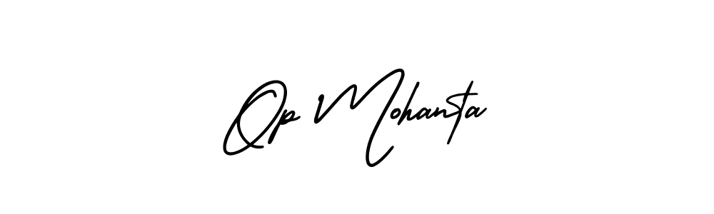 You should practise on your own different ways (AmerikaSignatureDemo-Regular) to write your name (Op Mohanta) in signature. don't let someone else do it for you. Op Mohanta signature style 3 images and pictures png