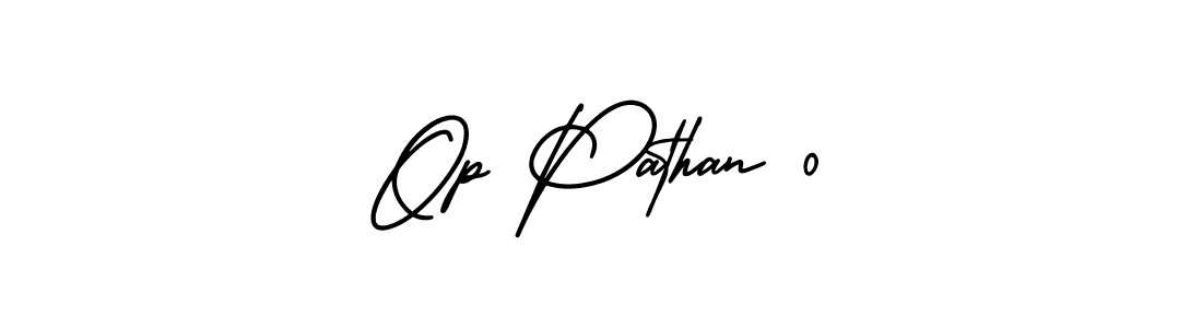 How to Draw Op Pathan 0 signature style? AmerikaSignatureDemo-Regular is a latest design signature styles for name Op Pathan 0. Op Pathan 0 signature style 3 images and pictures png