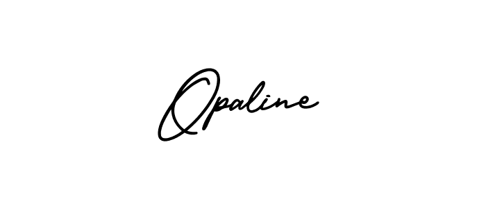 How to make Opaline name signature. Use AmerikaSignatureDemo-Regular style for creating short signs online. This is the latest handwritten sign. Opaline signature style 3 images and pictures png