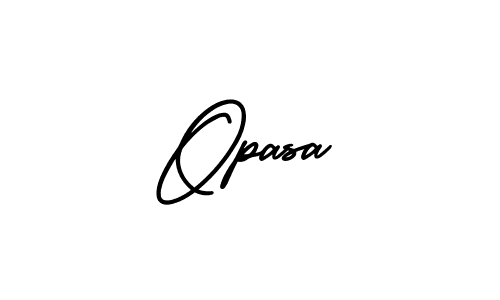 The best way (AmerikaSignatureDemo-Regular) to make a short signature is to pick only two or three words in your name. The name Opasa include a total of six letters. For converting this name. Opasa signature style 3 images and pictures png