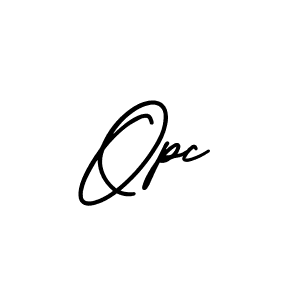 Design your own signature with our free online signature maker. With this signature software, you can create a handwritten (AmerikaSignatureDemo-Regular) signature for name Opc. Opc signature style 3 images and pictures png