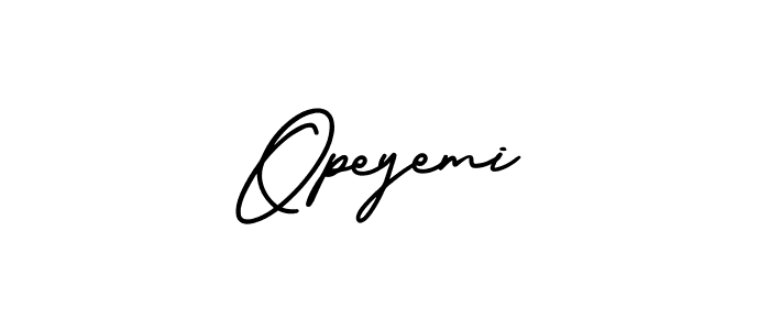 Opeyemi stylish signature style. Best Handwritten Sign (AmerikaSignatureDemo-Regular) for my name. Handwritten Signature Collection Ideas for my name Opeyemi. Opeyemi signature style 3 images and pictures png