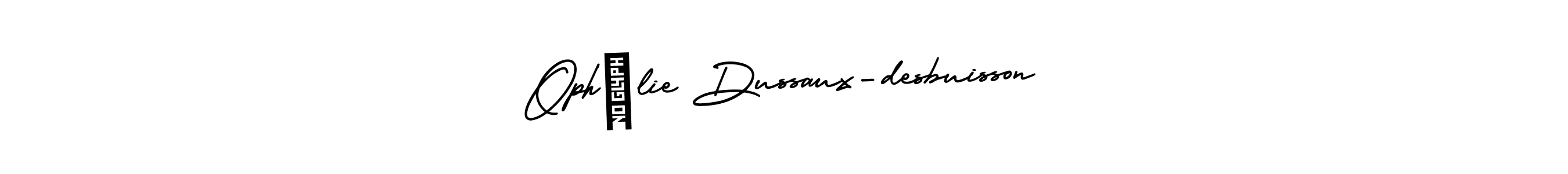 Check out images of Autograph of Ophélie Dussaux-desbuisson name. Actor Ophélie Dussaux-desbuisson Signature Style. AmerikaSignatureDemo-Regular is a professional sign style online. Ophélie Dussaux-desbuisson signature style 3 images and pictures png