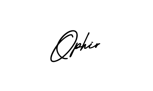 Use a signature maker to create a handwritten signature online. With this signature software, you can design (AmerikaSignatureDemo-Regular) your own signature for name Ophir. Ophir signature style 3 images and pictures png