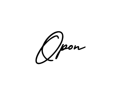 Make a beautiful signature design for name Opon. Use this online signature maker to create a handwritten signature for free. Opon signature style 3 images and pictures png