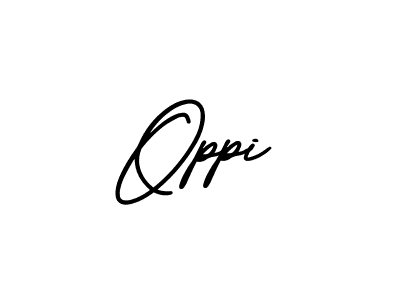 Make a beautiful signature design for name Oppi. With this signature (AmerikaSignatureDemo-Regular) style, you can create a handwritten signature for free. Oppi signature style 3 images and pictures png