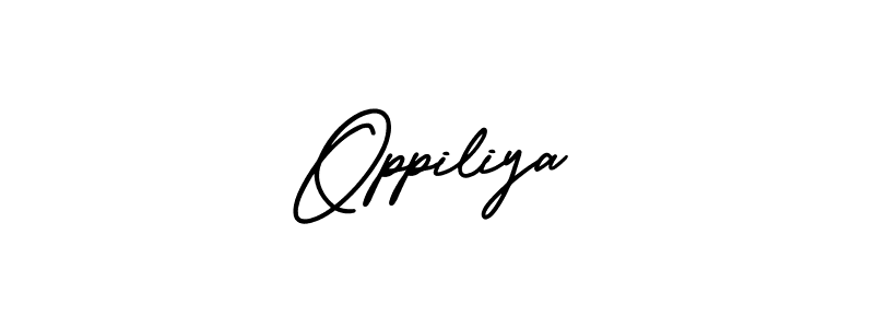 Also we have Oppiliya name is the best signature style. Create professional handwritten signature collection using AmerikaSignatureDemo-Regular autograph style. Oppiliya signature style 3 images and pictures png