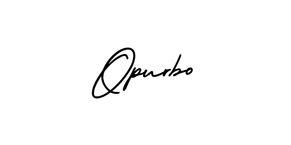 Best and Professional Signature Style for Opurbo. AmerikaSignatureDemo-Regular Best Signature Style Collection. Opurbo signature style 3 images and pictures png