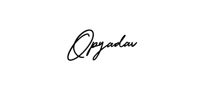 Use a signature maker to create a handwritten signature online. With this signature software, you can design (AmerikaSignatureDemo-Regular) your own signature for name Opyadav. Opyadav signature style 3 images and pictures png