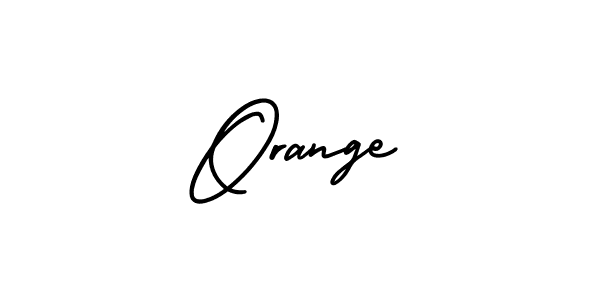 Orange stylish signature style. Best Handwritten Sign (AmerikaSignatureDemo-Regular) for my name. Handwritten Signature Collection Ideas for my name Orange. Orange signature style 3 images and pictures png