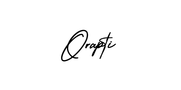 Use a signature maker to create a handwritten signature online. With this signature software, you can design (AmerikaSignatureDemo-Regular) your own signature for name Orapti. Orapti signature style 3 images and pictures png