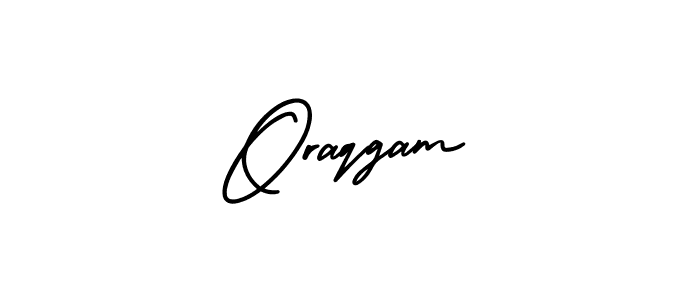 You should practise on your own different ways (AmerikaSignatureDemo-Regular) to write your name (Oraqgam) in signature. don't let someone else do it for you. Oraqgam signature style 3 images and pictures png